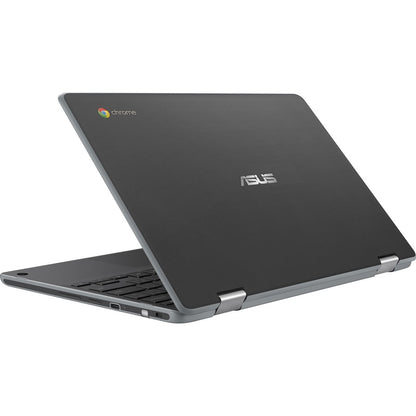 Asus Chromebook Flip C214 C214MA-YB02T Chromebook tactile 11,6" - HD - Intel Celeron N4020 - 4 Go - Mémoire flash 32 Go - Gris foncé C214MA-YB02T