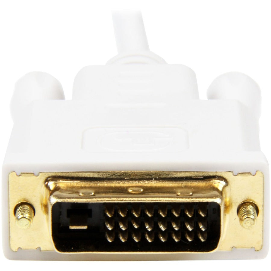 StarTech.com Câble adaptateur convertisseur Mini DisplayPort vers DVI de 3 m - Mini DP vers DVI 1920 x 1200 - Blanc MDP2DVIMM10W