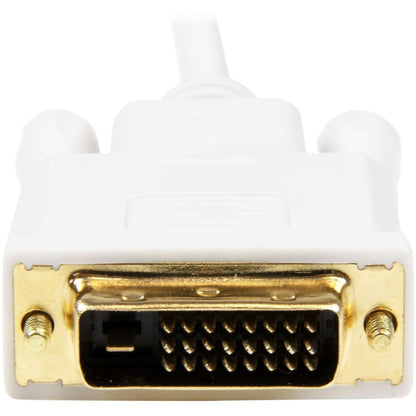 StarTech.com Câble adaptateur convertisseur Mini DisplayPort vers DVI de 3 m - Mini DP vers DVI 1920 x 1200 - Blanc MDP2DVIMM10W