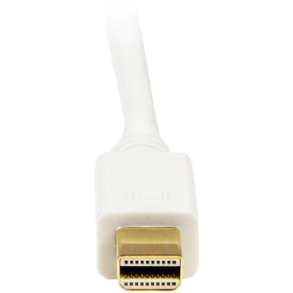 StarTech.com Câble adaptateur convertisseur Mini DisplayPort vers DVI de 3 m - Mini DP vers DVI 1920 x 1200 - Blanc MDP2DVIMM10W