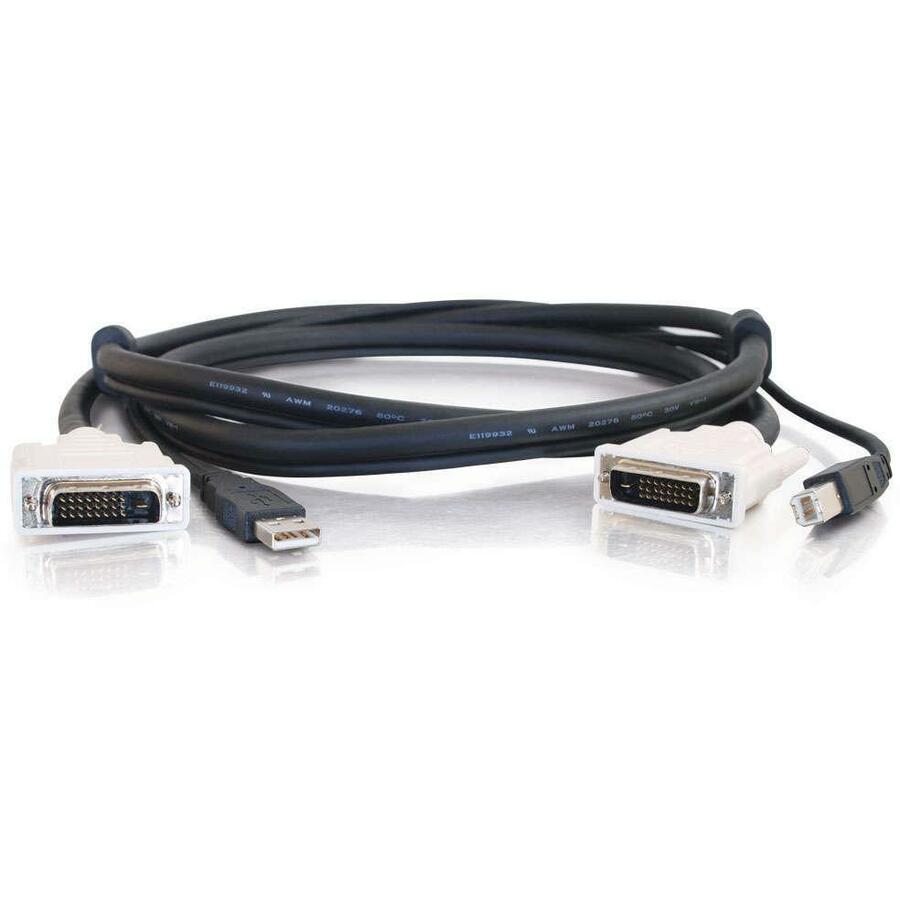 Câble KVM C2G DVI Dual Link / USB 2.0 14177