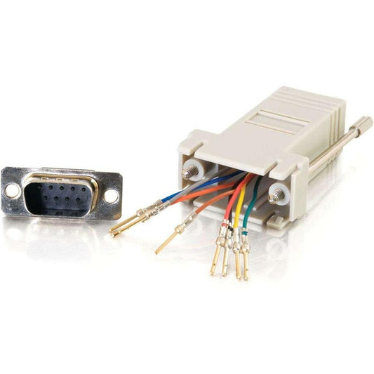 Adaptateur modulaire C2G RJ45/DB9M 02945