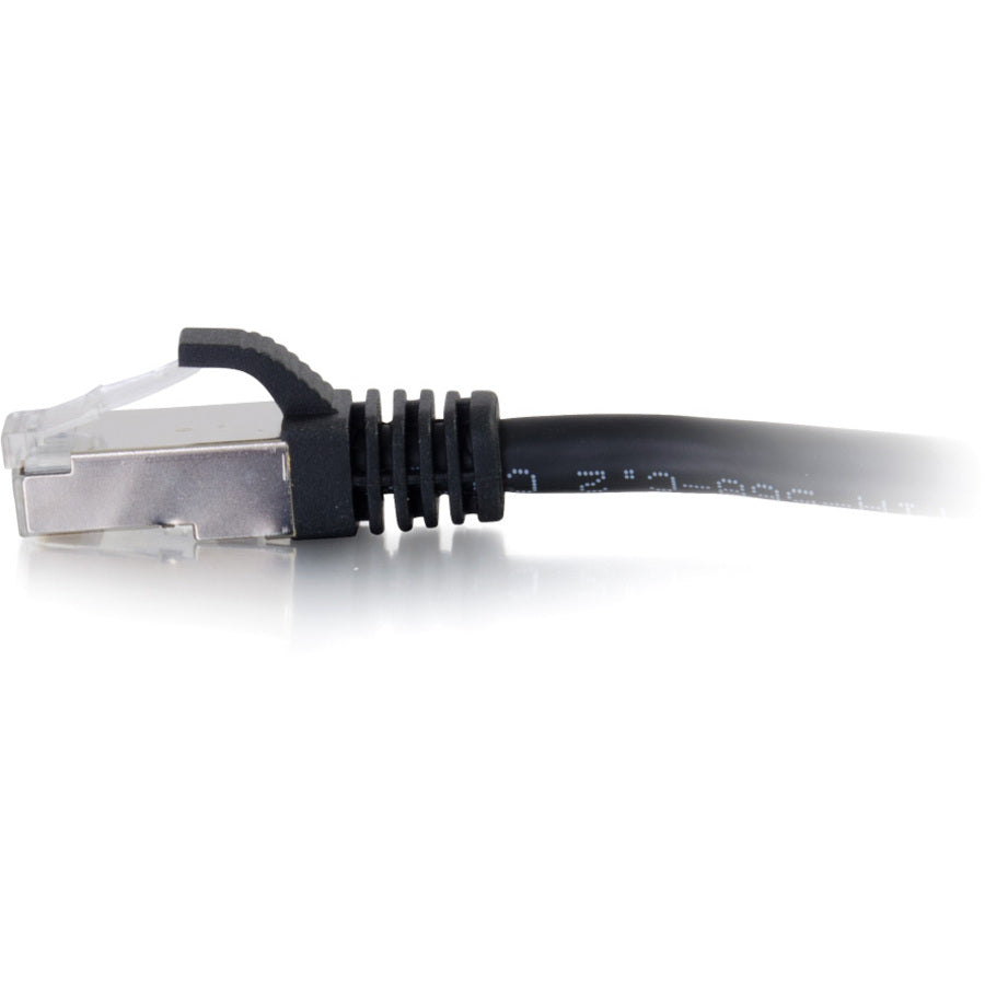 C2G 3ft (0.9m) Cat6a Snagless Shielded (STP) Ethernet Network Patch Cable - Black 00708