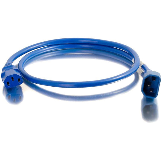 Cordon d'alimentation C2G 3 pieds 18AWG (IEC320C14 à IEC320C13) - Bleu 17486
