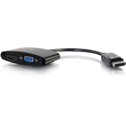 Adaptateur DisplayPort vers HDMI ou VGA 4K C2G 8 pouces - Noir 28273