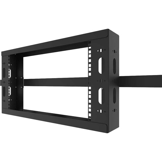 Rack de chemin de câbles aérien C2G 8RU série Q - Noir (conforme TAA) QSOHR-8RU-B