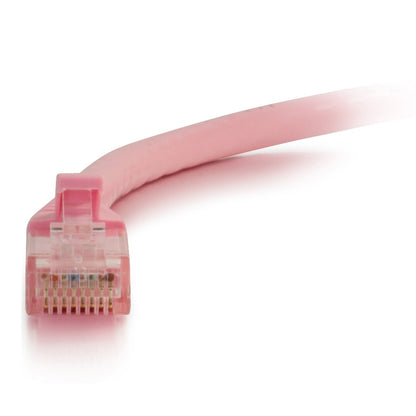 Câble Ethernet de raccordement réseau C2G Cat6a sans accroc non blindé (UTP) de 6 pieds - Rose 50860