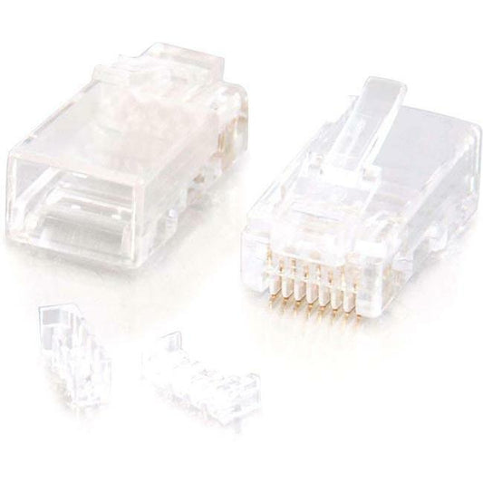 Fiche modulaire C2G RJ45 Cat. 5E pour câble rond solide/toronné 27573