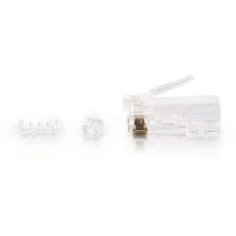 Fiche modulaire C2G RJ45 Cat. 5E pour câble rond solide/toronné 27573