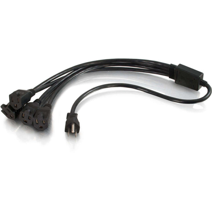 C2G 1-TO-4 Power Cord Splitter 29803