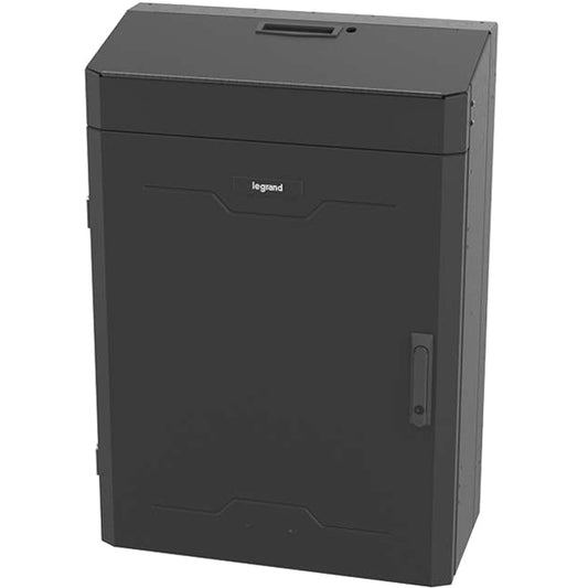Armoire murale verticale C2G 8RU avec porte divisée - Hauteur 42 pouces TAA VWMSD-8RU-42-B