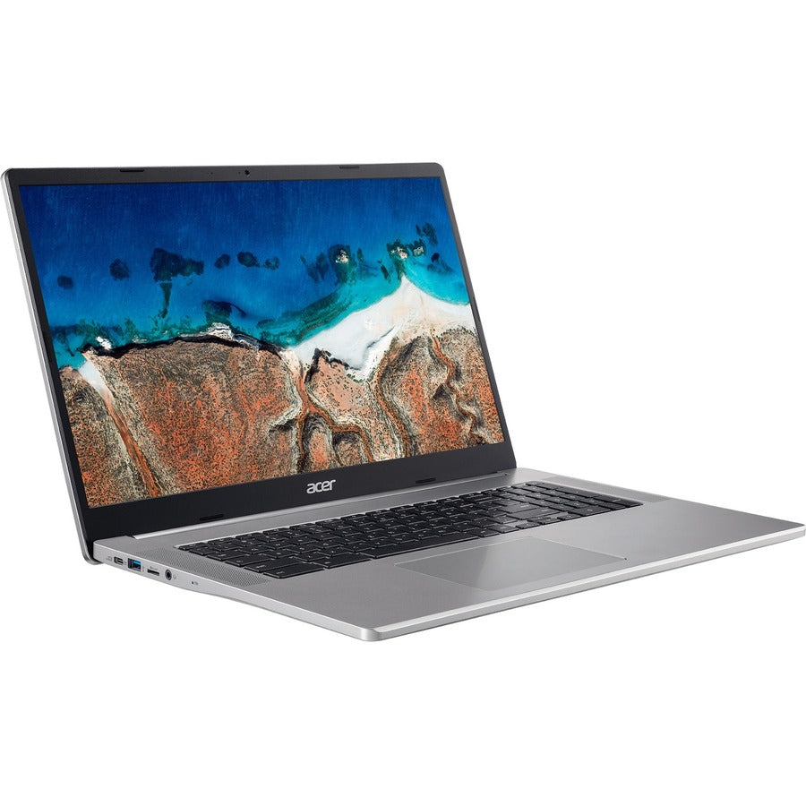 Acer Chromebook 317 CB317-1H CB317-1H-C41X Chromebook 17,3" - Full HD - 1920 x 1080 - Intel Celeron N5100 Quad-core (4 cœurs) 1,10 GHz - 4 Go de RAM totale - 32 Go de mémoire flash - Argent brillant NX.AQ2AA.004