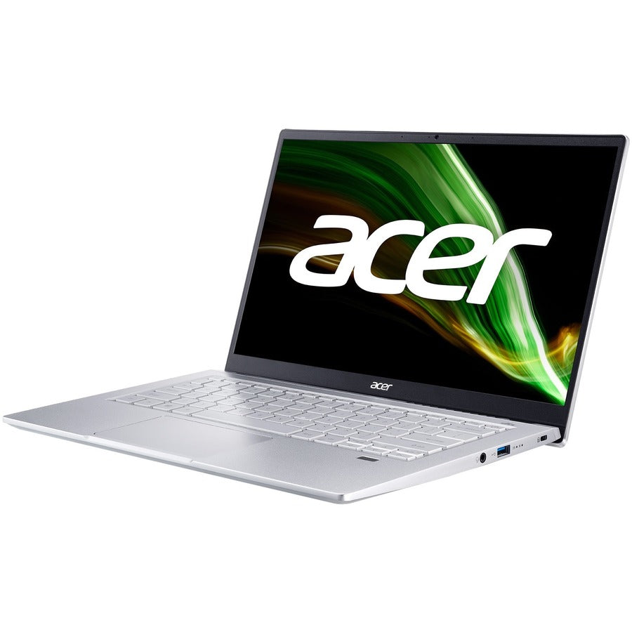 Ordinateur portable Acer Swift 3 SF314-43 SF314-43-R1P3 14" - Full HD - 1920 x 1080 - AMD Ryzen 5 5500U Hexa-core (6 cœurs) 2,10 GHz - 8 Go RAM - 512 Go SSD - Argent pur NX.AB1AA.006