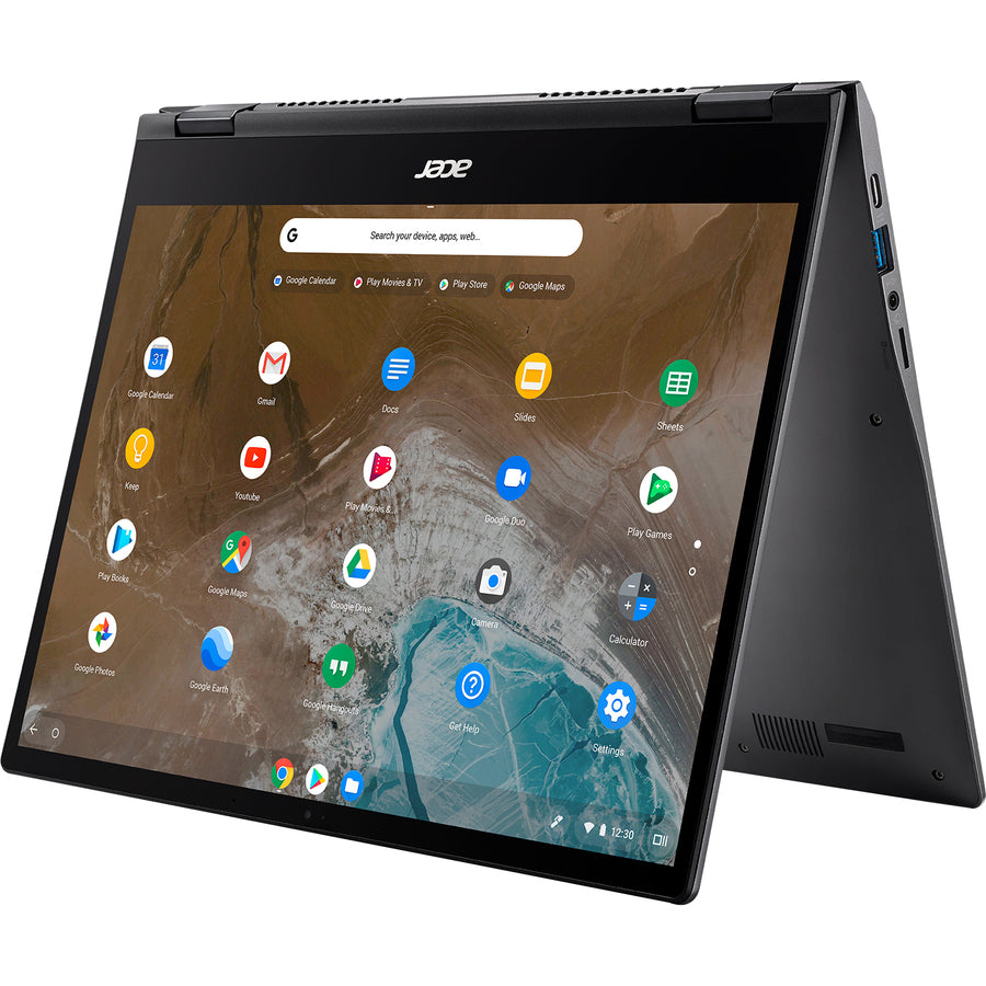 Acer CP713-2W CP713-2W-38P1 Chromebook convertible 2 en 1 à écran tactile 13,5" - 2K - 2256 x 1504 - Intel Core i3 10e génération i3-10110U Dual-core (2 cœurs) 2,10 GHz - 8 Go RAM - 256 Go SSD - Gris acier NX.HQBAA.001