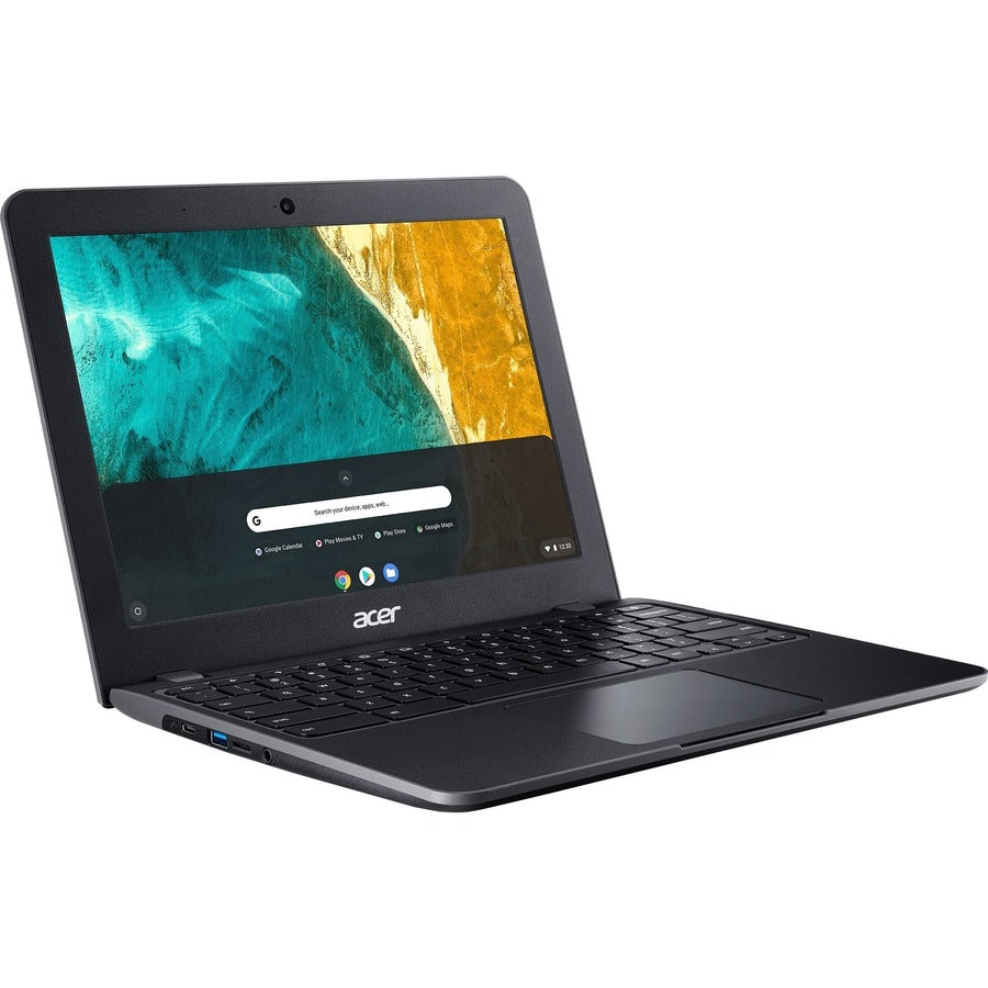 Acer Chromebook 512 C851T C851T-C6B2 Chromebook à écran tactile 12" - Intel Celeron N4020 - 4 Go - Mémoire flash 32 Go - Clavier anglais (États-Unis), français - Noir schiste NX.H8YAA.008