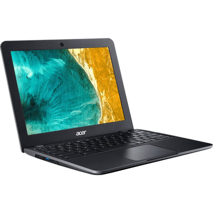 Acer Chromebook 512 C851T C851T-C6B2 Chromebook à écran tactile 12" - Intel Celeron N4020 - 4 Go - Mémoire flash 32 Go - Clavier anglais (États-Unis), français - Noir schiste NX.H8YAA.008