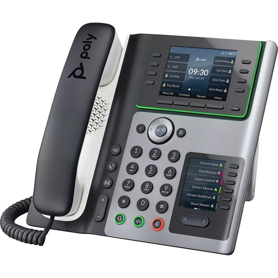 Téléphone IP Poly Edge E550 - Filaire - Filaire - NFC, Wi-Fi, Bluetooth - Bureau, Montage mural 2200-87050-025