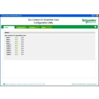 Carte SmartSlot E/S à contact sec APC by Schneider Electric AP9613