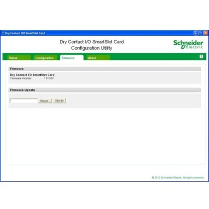Carte SmartSlot E/S à contact sec APC by Schneider Electric AP9613