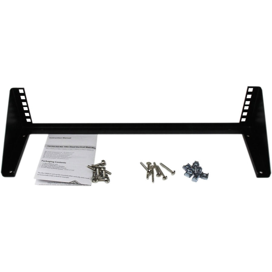 Support mural vertical en acier 2U 19 pouces pour rack d'équipement StarTech.com RK219WALLV