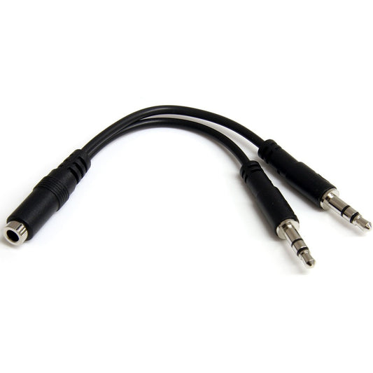 Adaptateur répartiteur de casque StarTech.com 3,5 mm 4 positions vers 2 x 3 positions 3,5 mm - F/M MUYHSFMM