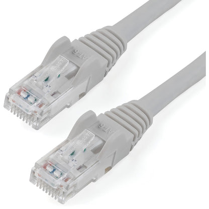 Câble Ethernet CAT6 StarTech.com de 15,2 m - Gigabit sans accroc - 100 W PoE UTP 650 MHz - Cordon de raccordement de catégorie 6 - Câblage certifié UL/TIA N6PATCH50GR