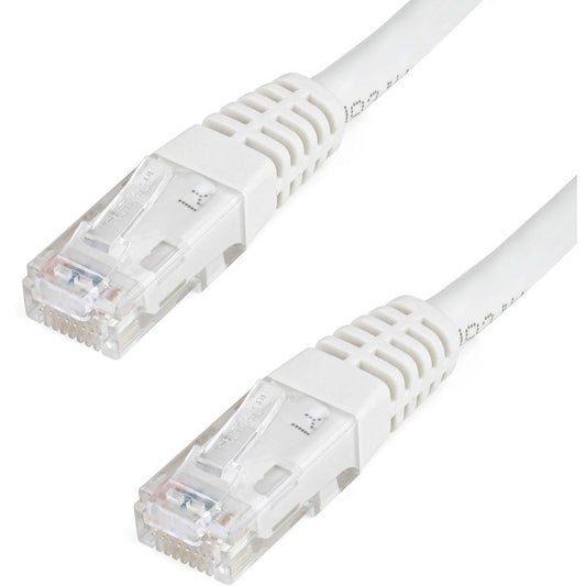 Câble Ethernet CAT6 StarTech.com de 30,5 m - Gigabit moulé blanc - 100 W PoE UTP 650 MHz - Cordon de raccordement de catégorie 6 Câblage certifié UL/TIA C6PATCH100WH