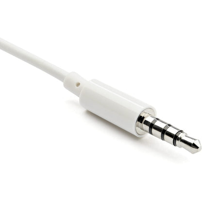 Adaptateur répartiteur de casque StarTech.com 3,5 mm 4 positions vers 2 x 3 positions 3,5 mm M/F - Blanc MUYHSMFFADW
