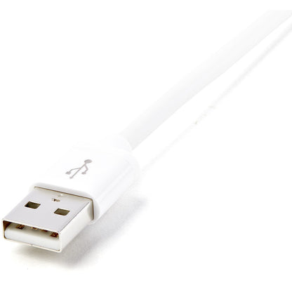 StarTech.com Câble de 2 m de long avec connecteur Lightning Apple® 8 broches vers USB pour iPhone/iPod/iPad USBLT2MW