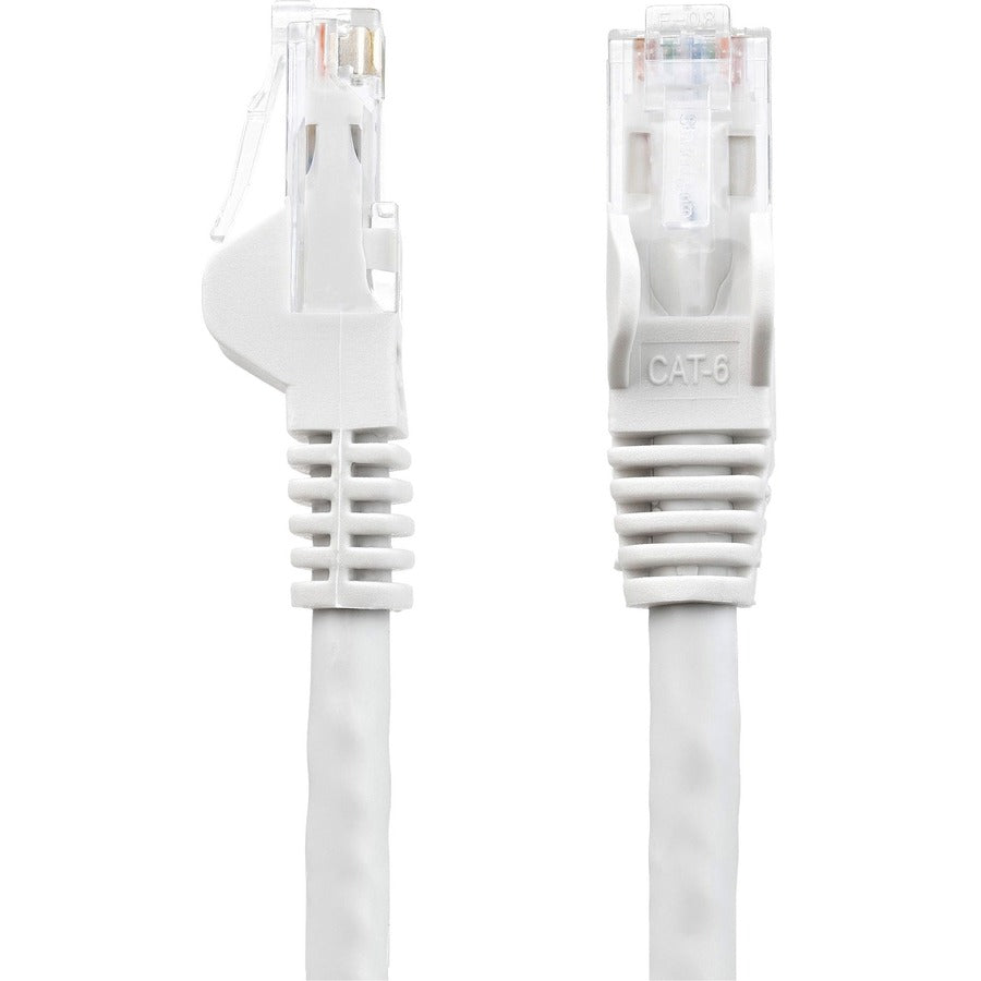Câble Ethernet CAT6 StarTech.com de 10,7 m - Gigabit sans accroc - 100 W PoE UTP 650 MHz - Cordon de raccordement de catégorie 6 - Câblage certifié UL/TIA N6PATCH35WH