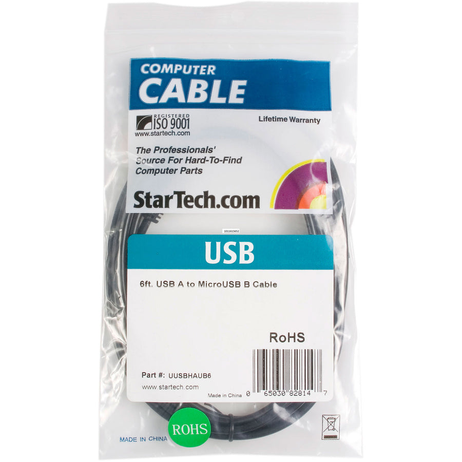 Câble micro USB StarTech.com de 1,8 m - A vers Micro B UUSBHAUB6