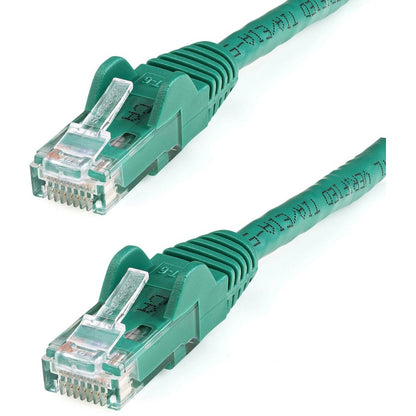 Câble Ethernet CAT6 StarTech.com de 15,2 m - Gigabit sans accroc vert - 100 W PoE UTP 650 MHz Cordon de raccordement catégorie 6 Câblage certifié UL/TIA N6PATCH50GN