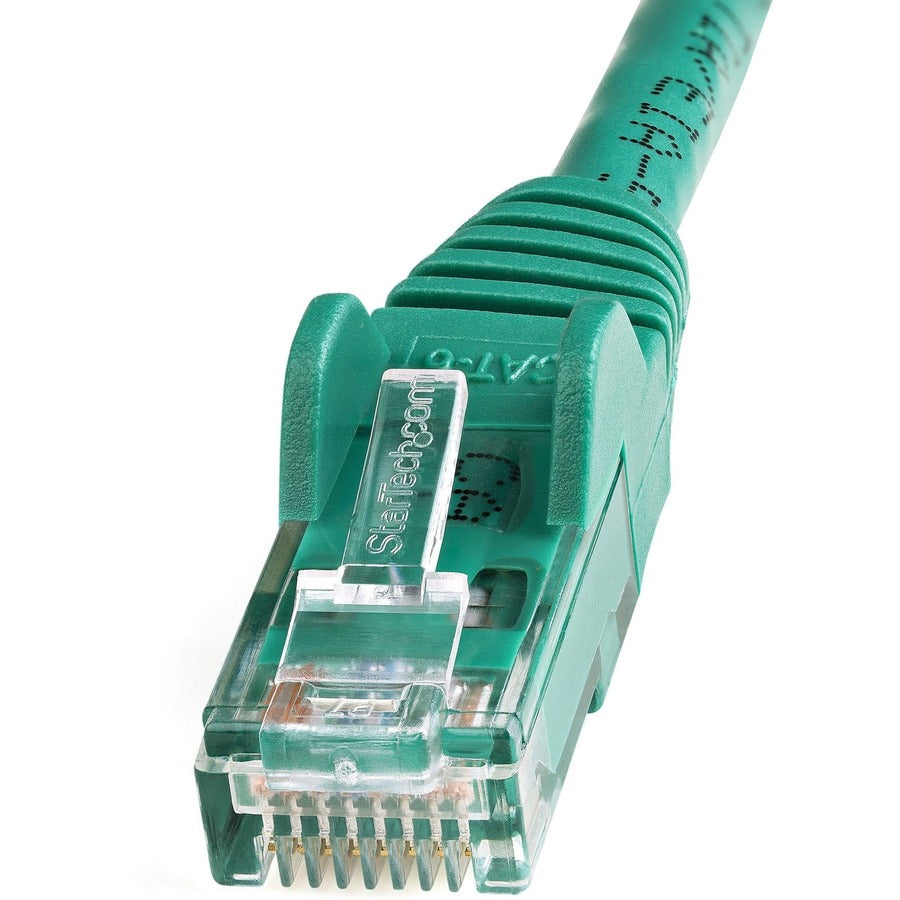 Câble Ethernet CAT6 StarTech.com de 15,2 m - Gigabit sans accroc vert - 100 W PoE UTP 650 MHz Cordon de raccordement catégorie 6 Câblage certifié UL/TIA N6PATCH50GN