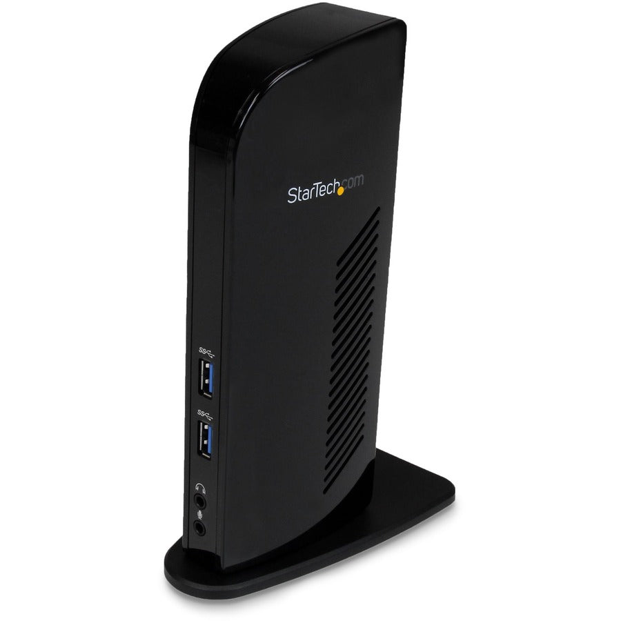 StarTech.com Dual Monitor USB 3.0 Laptop Docking Station with HDMI & DVI/VGA, 6x USB-A Hub, GbE, Audio, Universal Type-A Dock for Win/Mac USB3SDOCKHD