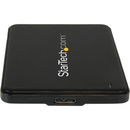 StarTech.com Drive Enclosure SATA/600 - USB 3.0 Micro-B Host Interface - UASP Support External - Black S2510BPU337
