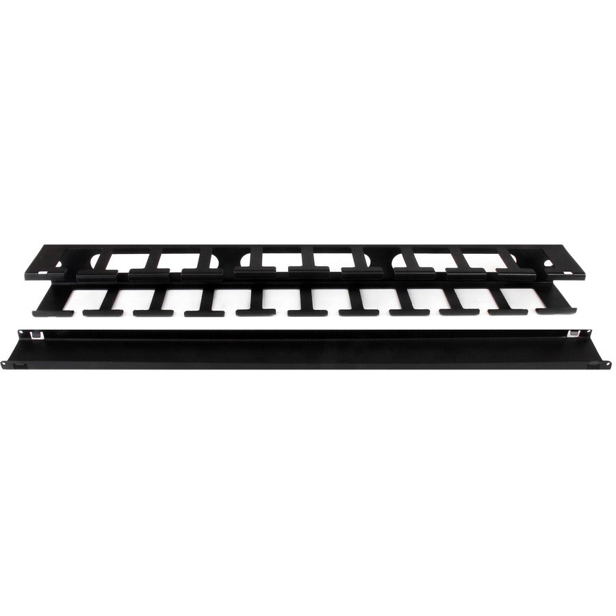 StarTech.com Panneau de gestion des câbles pour rack 1U avec couvercle CMDUCT1UX