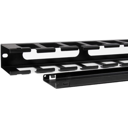 StarTech.com Panneau de gestion des câbles pour rack 1U avec couvercle CMDUCT1UX