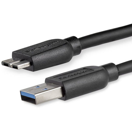 Câble USB 3.0 Slim SuperSpeed ​​(5 Gbit/s) A vers Micro B de 2 m (6 pi) de StarTech.com - M/M USB3AUB2MS