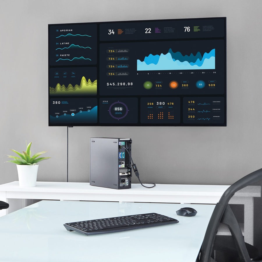 Adaptateur StarTech.com DisplayPort vers HDMI, convertisseur vidéo actif DP vers HDMI 4K 30 Hz, adaptateur de moniteur Ultra HD DP 1.2 vers HDMI 1.4, dongle DP2HD4KS