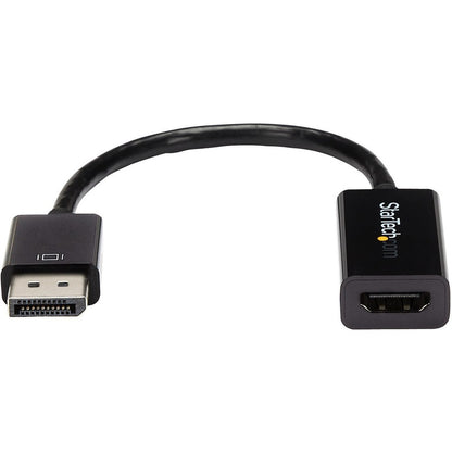 Adaptateur StarTech.com DisplayPort vers HDMI, convertisseur vidéo actif DP vers HDMI 4K 30 Hz, adaptateur de moniteur Ultra HD DP 1.2 vers HDMI 1.4, dongle DP2HD4KS