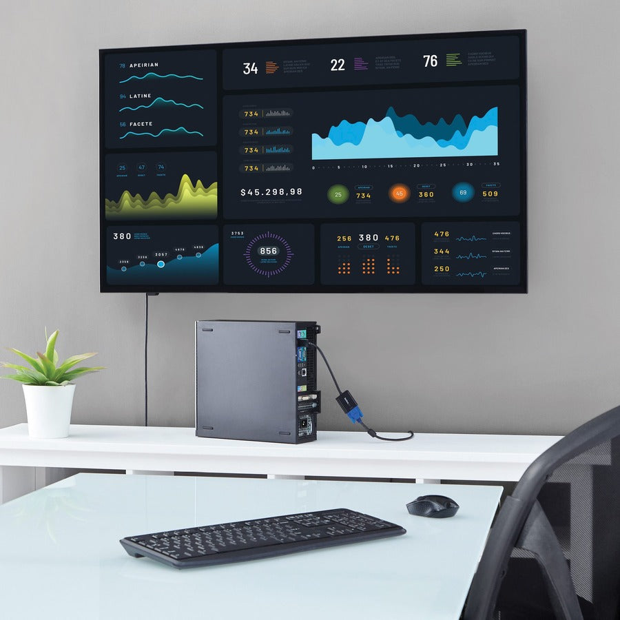 Adaptateur DisplayPort vers VGA StarTech.com, convertisseur DP vers VGA actif, vidéo 1080p, dongle adaptateur DP vers VGA (numérique vers analogique), DP 1.2 DP2VGA3