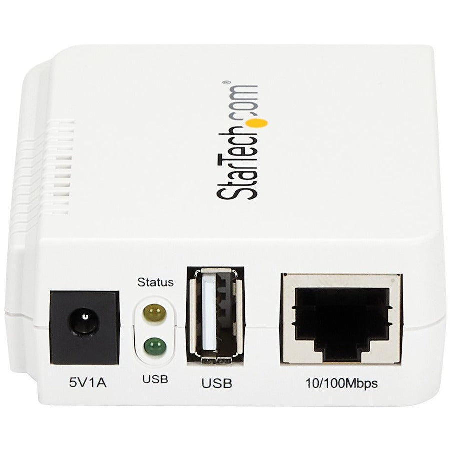Serveur d'impression réseau sans fil N USB 1 port StarTech.com avec port Ethernet 10/100 Mbps - 802.11 b/g/n PM1115UW
