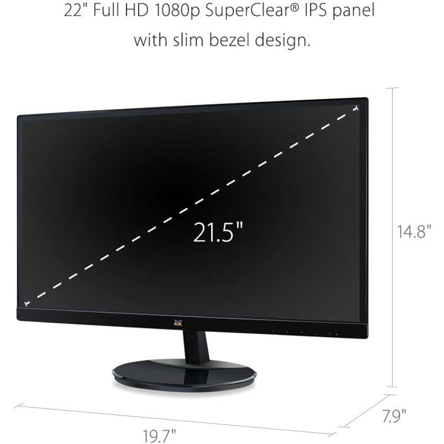 Écran Viewsonic 22", dalle IPS, résolution 1920 x 1080 VA2259-SMH