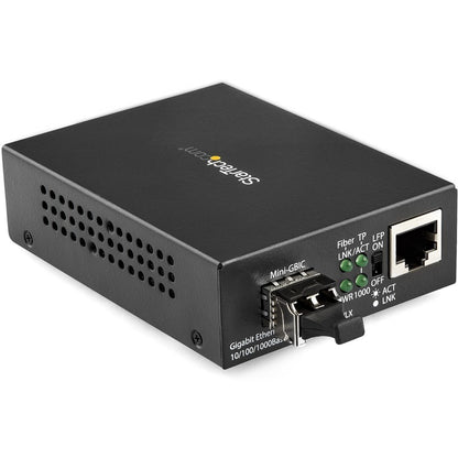Convertisseur de média fibre optique Gigabit Ethernet StarTech.com - Compact - 850 nm MM LC - 550 m - Avec émetteur-récepteur MM SFP MCM1110MMLC