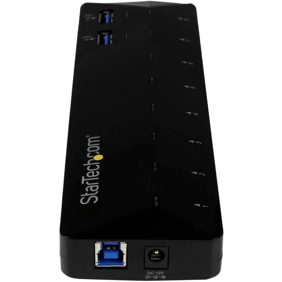 StarTech.com Hub USB 3.0 10 ports avec ports de charge et de synchronisation - 2 ports 1,5 A - Hub USB de bureau et station de charge rapide ST103008U2C