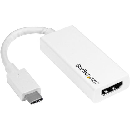 StarTech.com - Adaptateur USB-C vers HDMI - 4K 30 Hz - Blanc - Adaptateur USB Type-C vers HDMI - USB 3.1 - Compatible Thunderbolt 3 CDP2HDW