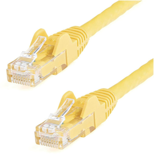 Câble Ethernet CAT6 StarTech.com de 3,7 m - Jaune - Gigabit sans accroc - 100 W PoE UTP 650 MHz - Cordon de raccordement de catégorie 6 - Câblage certifié UL/TIA N6PATCH12YL