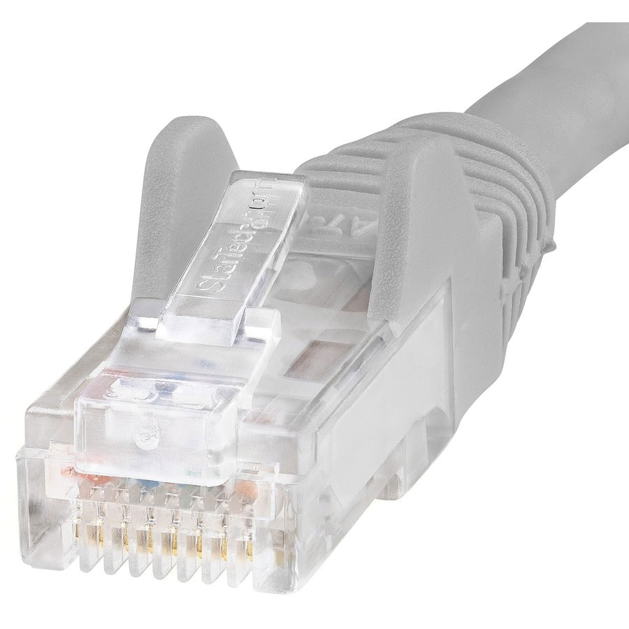 Câble Ethernet CAT6 StarTech.com de 30 cm (1 pi) - Gigabit sans accroc - 100 W PoE UTP 650 MHz - Cordon de raccordement catégorie 6 - Câblage certifié UL/TIA N6PATCH1GR