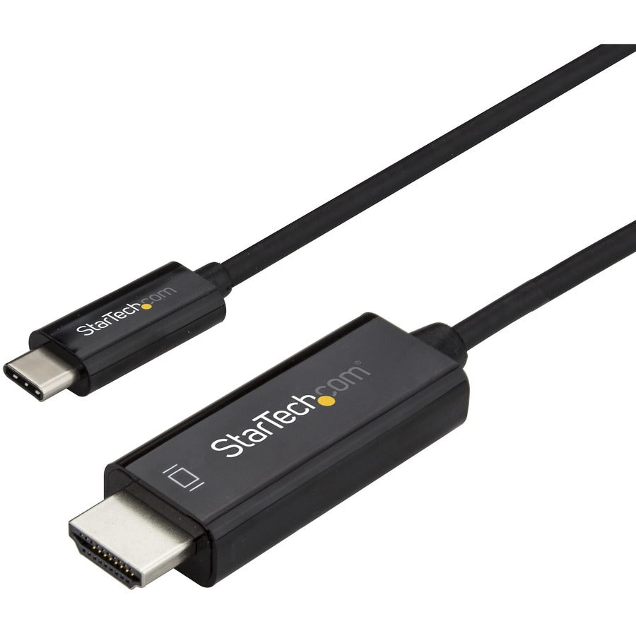 Câble USB C vers HDMI StarTech.com de 2 m - Câble adaptateur d'affichage vidéo USB Type C DP Alt Mode vers HDMI 2.0 4K 60 Hz - Fonctionne avec Thunderbolt 3 CDP2HD2MBNL