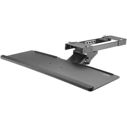 StarTech.com Plateau de clavier sous le bureau - Réglable - Tiroir pour clavier - Support pour clavier d'ordinateur - Étagère pour clavier 26,4 pouces de large - Étagère pour clavier KBTRAYADJ